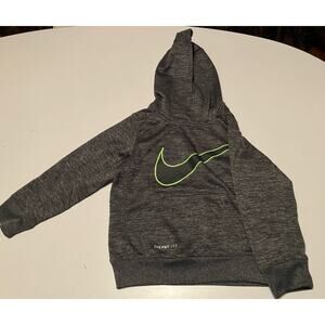 Boys Therma-Fit Nike Gray Pullover Hoodie. Size 4. Nice!